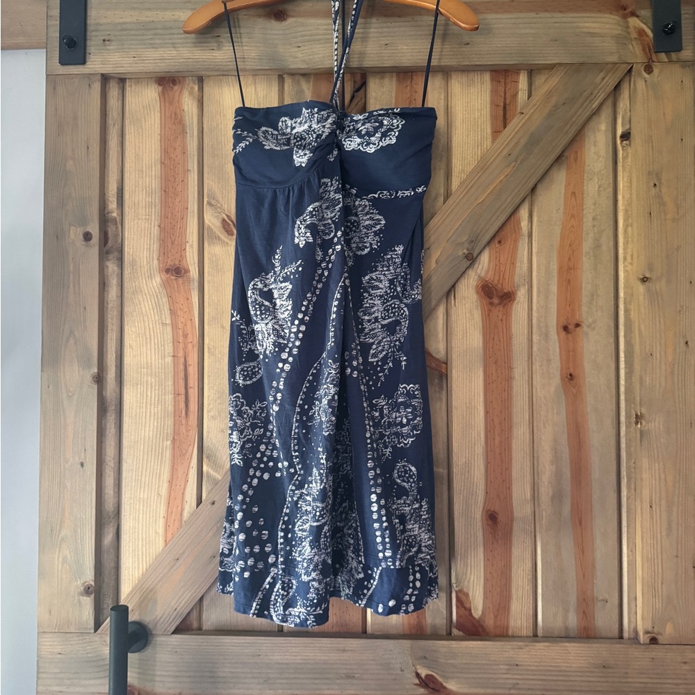 American Eagle Outfitters Navy Strapless Dress